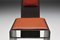 Postmodern Cognac Leather & Metal High Back Dinning Chair, 1980s, Image 6