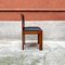 Italienische Mid-Century Stühle aus Holz & schwarzem Leder von Silvio Coppola für Bernini, 1960er, 4er Set 9