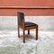 Italienische Mid-Century Stühle aus Holz & schwarzem Leder von Silvio Coppola für Bernini, 1960er, 4er Set 8