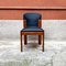 Mid-Century Italian Wood and Black Leather Chairs by Silvio Coppola for Bernini, 1960s, Set of 4, Image 10