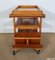 Blonde Mahogany Table with Wheels, 1960s, Image 17