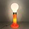 White and Orange Glass Lamp by Birille Nason for Mazzega, 1970s, Image 2