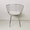 Sedie in metallo cromato e pelle di Harry Bertoia per Knoll, set di 4, Immagine 4