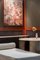 Mesa de comedor / recibidor Ashby redonda hecha a mano de travertino afilado de Kevin Frankental para Lemon, Imagen 6