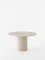 Ashby Round Dining/Hall Table Handcrafted in Honed Travertine by Kevin Frankental for Lemon 1