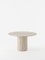 Ashby Round Dining/Hall Table Handcrafted in Honed Travertine by Kevin Frankental for Lemon, Image 1