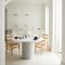 Ashby Round Dining/Hall Table Handcrafted in Honed Bianco Carrara Marble by Kevin Frankental for Lemon 2