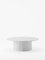 Ashby Coffee Table Handcrafted in Honed Bianco Carrara by Kevin Frankental for Lemon 1