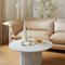 Ashby Coffee Table Handcrafted in Honed Bianco Carrara by Kevin Frankental for Lemon, Image 2