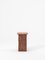 Vondel Side Table Handcrafted in Red Honed Travertine by Kevin Frankental for Lemon, Image 1