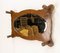 Entry Coat Rack with Oval Beveled Mirror, France, Early 20th Century 3