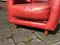 Vintage Bergere Red Leather Chair from Baxter 8