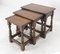 Tables Gigognes en Orme, France, 1960, Set de 3 5