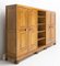 Large French Oak Double Armoire and Bookcase, 1940s, Image 6