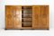 Large French Oak Double Armoire and Bookcase, 1940s, Image 2
