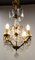 Lustre Mid-Century avec Gouttes et Boule en Cristal, France 4