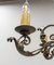 French Art Deco Wrought Iron Acanthus Leaf Chandelier, 1930s 6