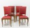 Beech Dining Chairs, France, 1950s, Set of 4 9