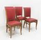Beech Dining Chairs, France, 1950s, Set of 4 4