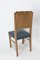 Oak Dining Chairs with Carved Backs in Imitation Braid, France, 1950s, Set of 6, Image 10