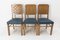 Eichenholz Esszimmerstühle mit Geschnitzten Rückenlehnen in Geflochtener Optik, Frankreich, 1950er, 6er Set 4