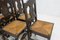 Spanish Dining Chairs in Rush Seats, Spain, Early 20th Century, Set of 6 8