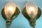 Art Deco Golden Bronze Wall Lights, Set of 2 12