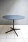 Round Table with Petrol Blue Formica Top, 1950s 1
