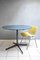 Round Table with Petrol Blue Formica Top, 1950s, Image 2