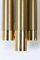 Brass Sconces with Three Tubes, 1970s, Set of 2, Image 3