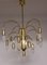 German Gold-Colored Chandelier with from Sölken, 1970s, Image 2