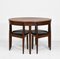 Danish Compact Teak Dining Table & Dining Chairs by Hans Olsen for Frem Rojle, 1950s, Set of 5, Image 1