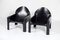 Sillones modelo 4794 negros de Gae Aulenti para Kartell, 1974. Juego de 2, Imagen 1