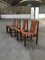 Mid-Century Modern Italian Cognac Leather and Dark Beech Dining Chairs by Ilmari Tapiovaara for La Permanente Mobili Cantù, Set of 4 5