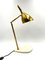 Golden Brass Table or Desk Lamp with Carrara Marble Base, Italy, 1980s 8