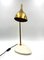 Golden Brass Table or Desk Lamp with Carrara Marble Base, Italy, 1980s 5
