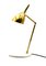 Lampada da tavolo o da scrivania in ottone dorato con base in marmo di Carrara, Italia, anni '80, Immagine 2