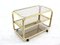 Vintage Glass & Metal Bar Trolley, 1980s 4