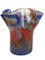 Vintage Multicolored Glass Flower Vases, Set of 2 14