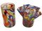 Vintage Multicolored Glass Flower Vases, Set of 2, Image 2