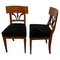 Pair of Biedermeier Chairs, Cherry Veneer, South Germany, 1830s, Set of 2 1