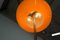 Orangefarbene Stehlampe, 1960er 6