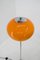 Orangefarbene Stehlampe, 1960er 4