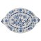 Large Antique Blue Onion Serving Dish with Handles in Porcelain from Meissen, Image 1