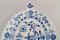Große antike blaue Zwiebel Servierschale mit Griffen aus Porzellan von Meissen 4