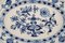 Grand Plat à Onion Bleu Antique en Porcelaine Peinte à la Main de Meissen 2