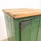 Credenza vintage industriale in legno verde, Immagine 10