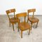 Vintage Wooden Bistro Chairs, Set of 3 2