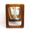 Vintage Danish Suede and Teak Magazine Rack, 1960s, Image 4