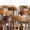 Bentwood Three Slat Dining Chairs from Mahieu, 1920s, Set of 8 4